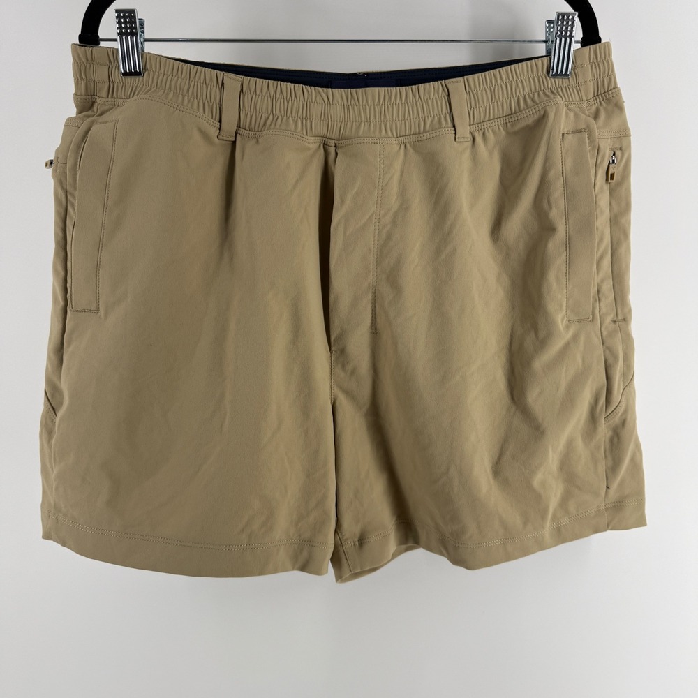 Birddogs Men Khaki Gym Shorts XXL Athletic Casual Elastic Waist